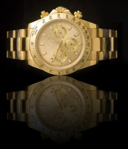 luxury gold watch care